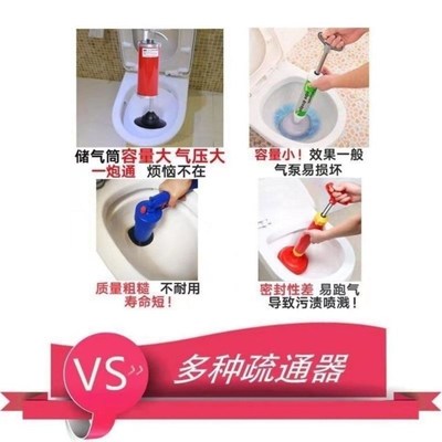 气动型管道疏通器大力神GQ5一炮通手动气体疏通机家庭使用管道疏