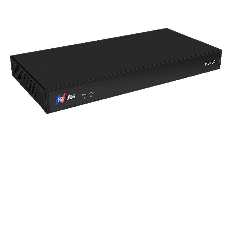 国威电话交换机IPPBX 网络程控交换机HB100 4进8出+64SIP电话分机