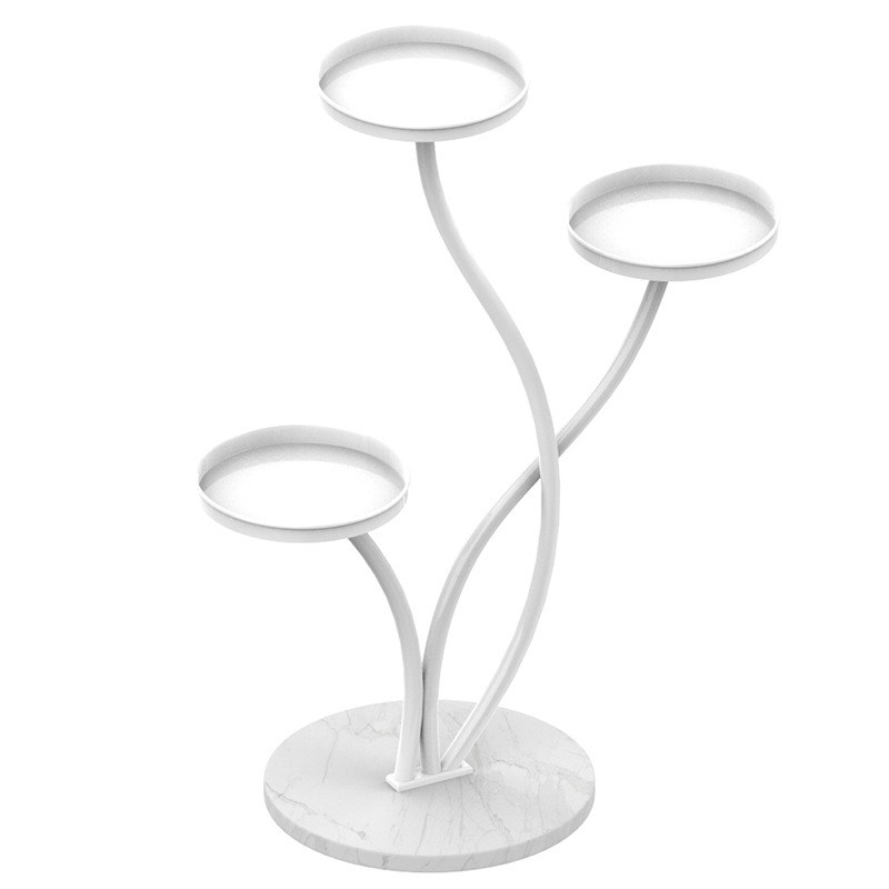 花盆架置物架客厅花架子岩板铁艺落地式现代简约阳台多肉绿萝花架