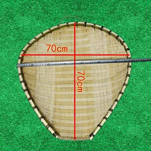 竹编制品筲箕簸箕淘米沥水火锅串串店收纳筐家用厨房酒店装饰
