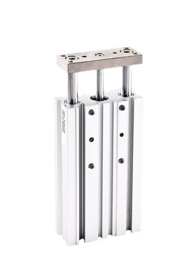 MGPM12/16/20/25三轴三杠薄型小型气缸铝银白色