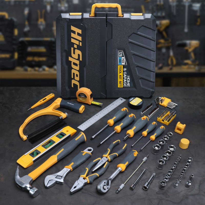 Hi-Spec126件套套筒扳手工具组合套装公英制套管钳子车载维修工具