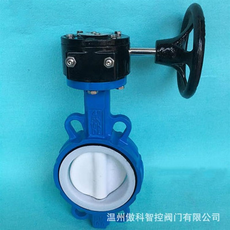 LTD371X-16Q 凸耳式涡轮对夹蝶阀 软密封梅花形蝶阀 LTD371X DN80