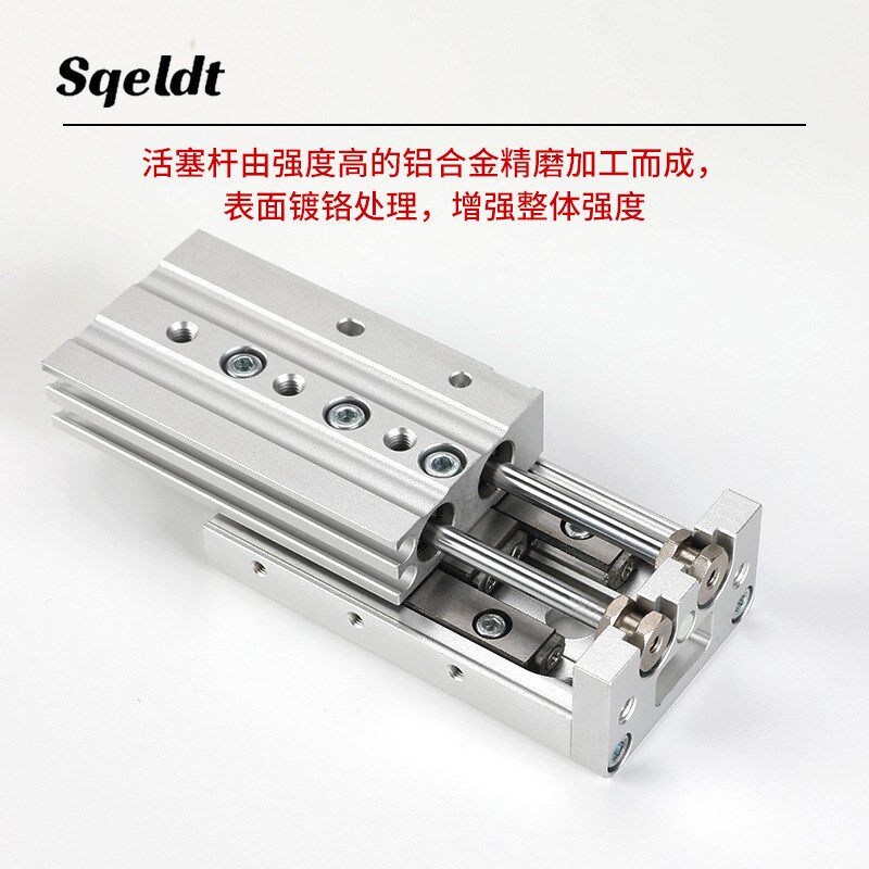 SMC型精密直线导轨气动滑台气缸HLS/MXS6-10/20/30*40/50A AT AS