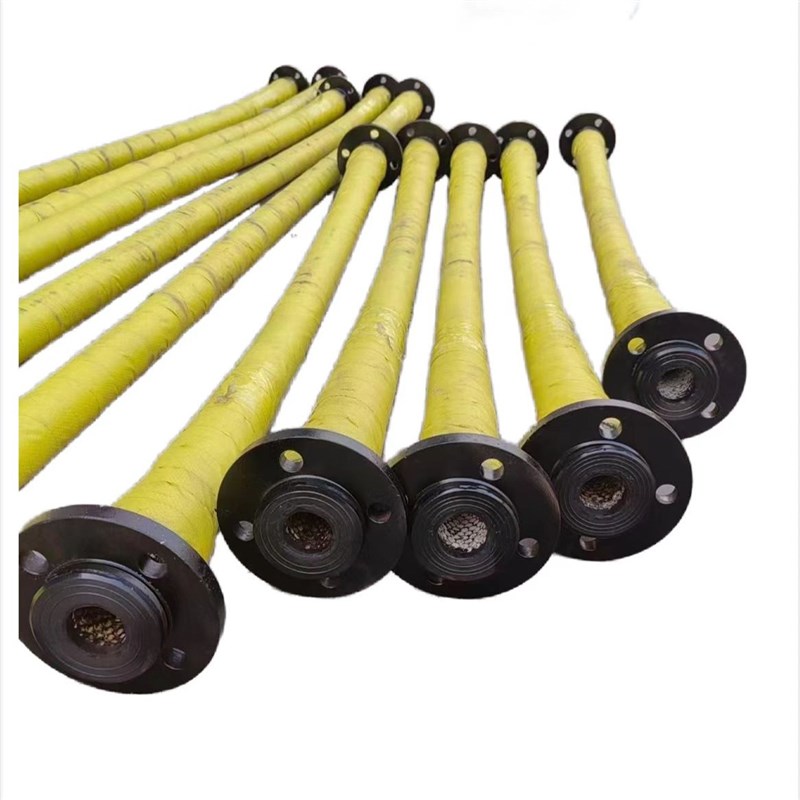 供应大口径螺旋钢丝橡胶管 法兰胶管 脱硫喷煤粉高耐磨陶瓷胶管