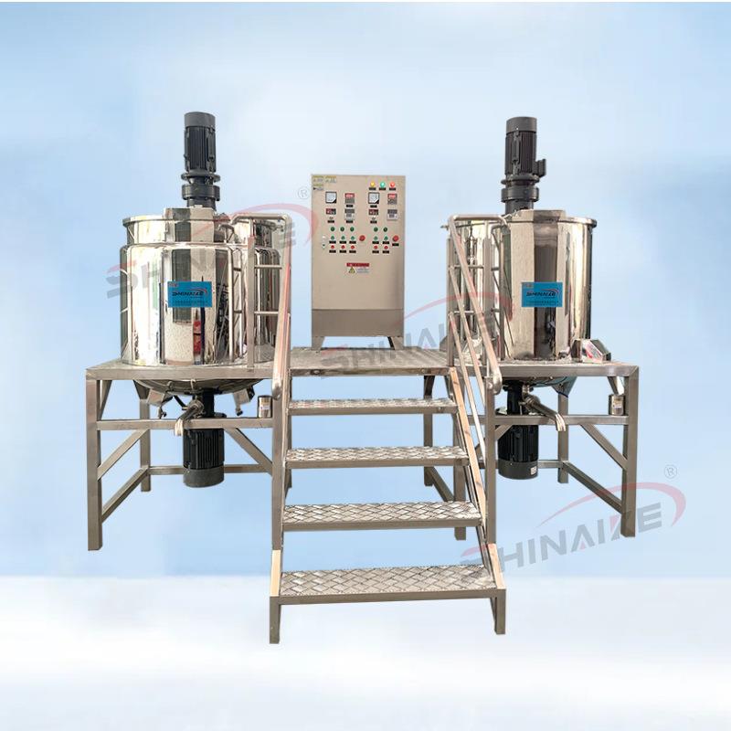 巧克力融化罐搅拌均质罐不锈钢加热搅拌罐洗发水沐浴露搅拌罐