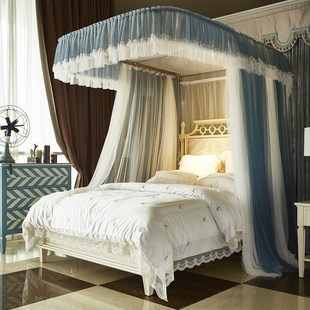 厂家直供 公主风宫廷蚊帐床幔 2021新品 双层导轨蚊帐