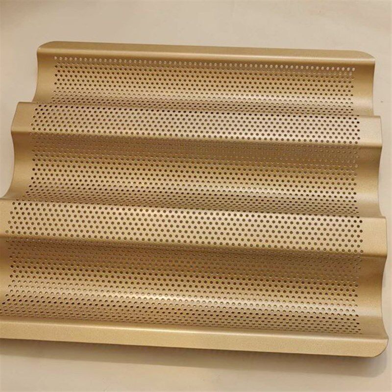 法棍法棒3连烤盘法式长条面包烤盘不沾法国面包模具网状面包架U型