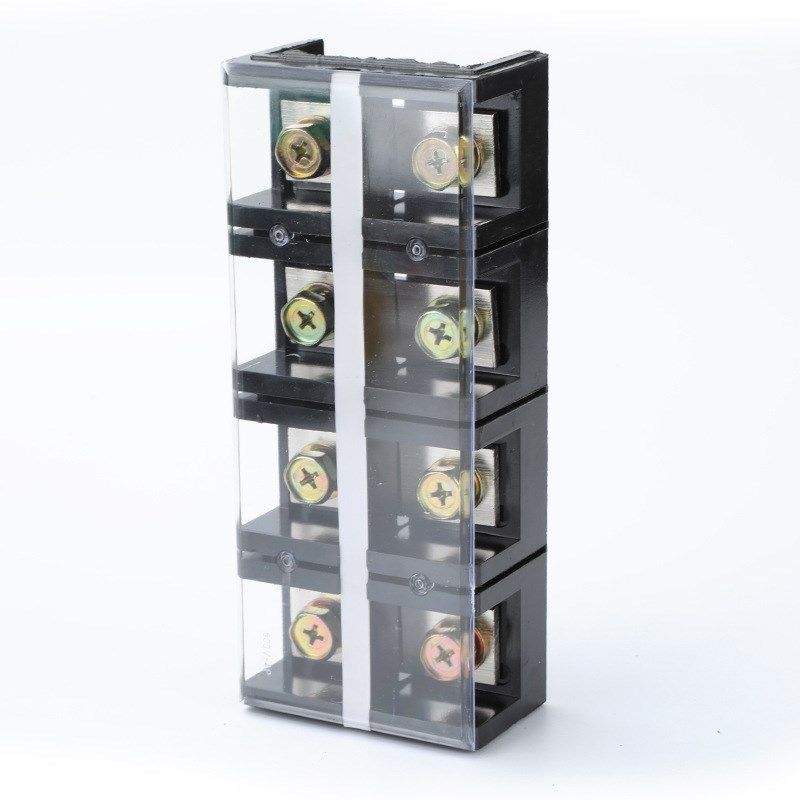 TC-4004铜件接线端子排 400A 4P接线柱 固定式大电流接线盒连接器