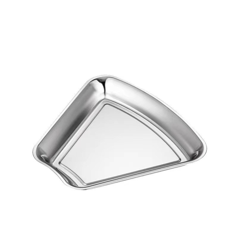 304不锈钢团圆拼盘韩式加厚组合创意餐盘扇形餐具火锅菜盘摆盘子