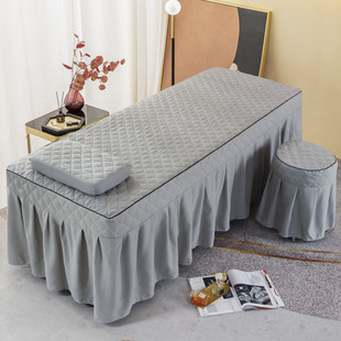 美容院床罩单件两件套床单美容美体专用按摩院保健医疗四季款带洞