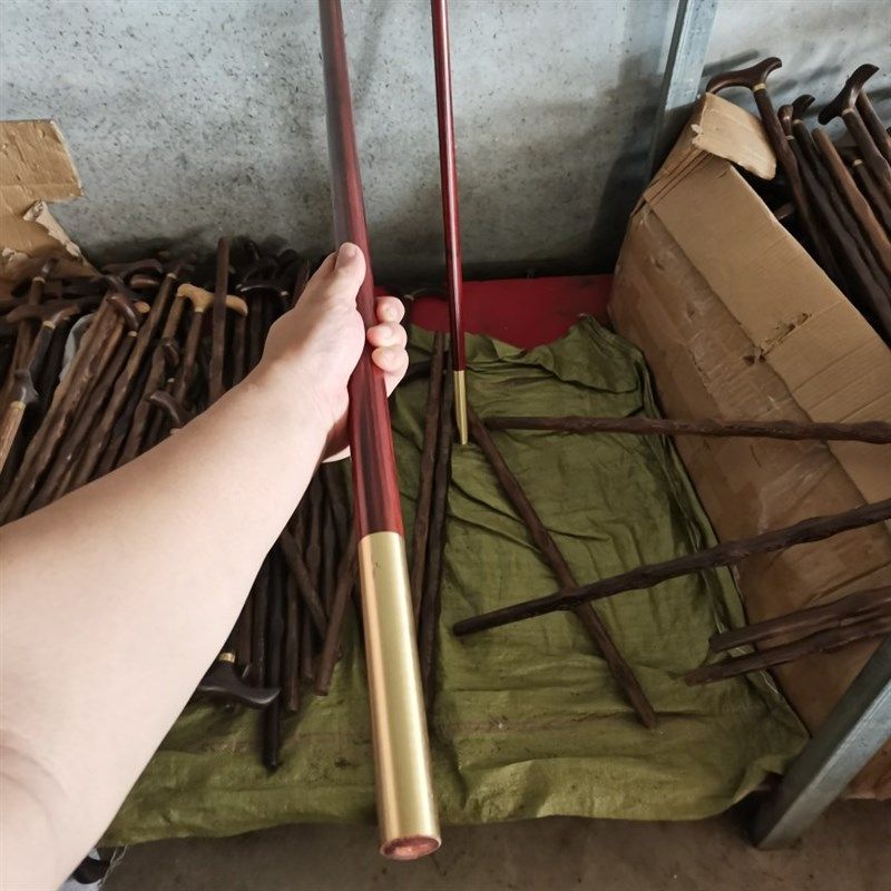 紫檀木武术棍子 金箍棒高密度紫檀木质 1.2米健身棍厂家直供