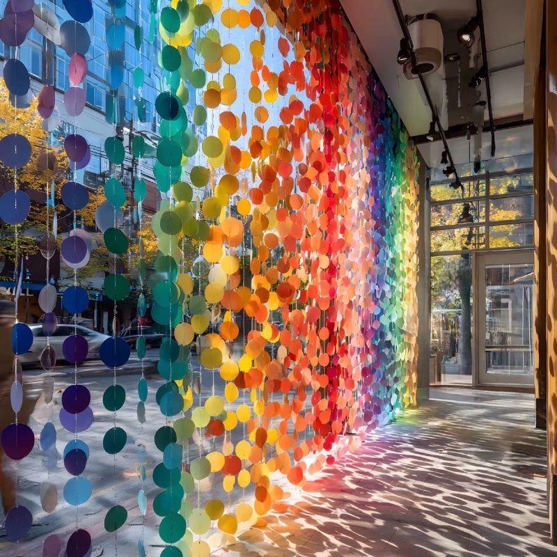 幼儿园环创吊饰材料彩色