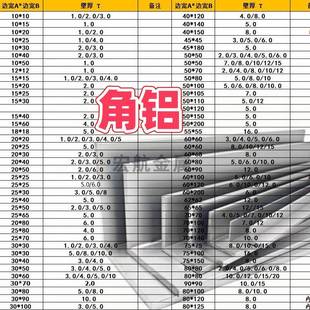 70mm 角铝型材直角L型铝型材90度不等边等边10