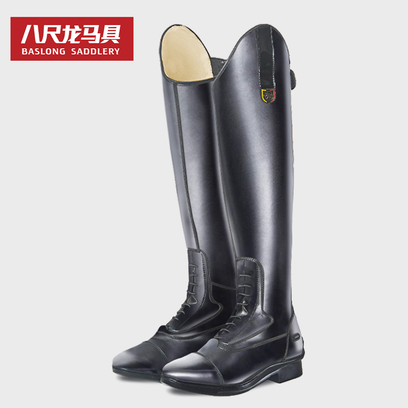 专业马术牛皮马靴baslong