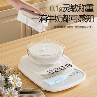 德国小型高精度电子秤精准厨房秤克称家用烘焙DIY食品秤称数防水