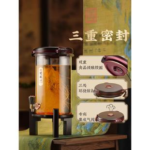 加厚泡酒专用酒瓶人参泡酒玻璃瓶加厚带龙头家用高档密封泡酒罐
