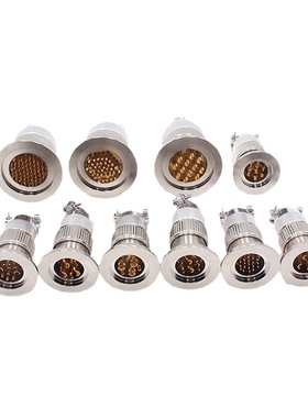 KF16真空接头KF25航插KF40玻璃烧结4/12/19/20芯55航空插头磊福