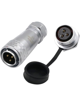 威浦航空插头SF2010+SF2012螺母插座防水IP67连接器精密设备磊福