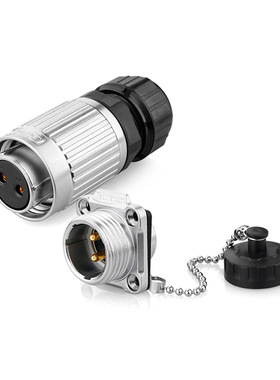 凌科YW-20直交流DC/AC电源圆形2-12芯防水连接器航空插头母头公座