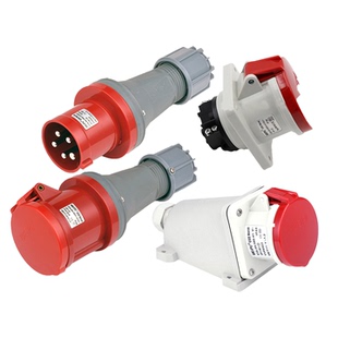 5芯大电流磊福 63A威浦TYP645工业航空插头TYP641 643防爆插座3