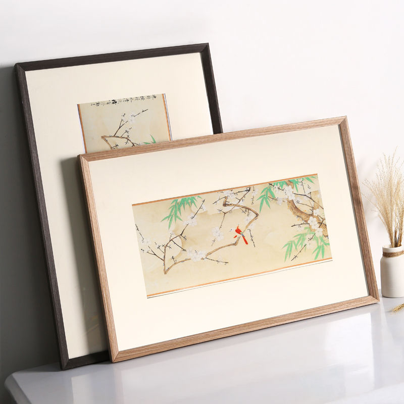 实木相框挂墙装裱简易画框30寸36木质E长方形外框24大尺寸定制A3a