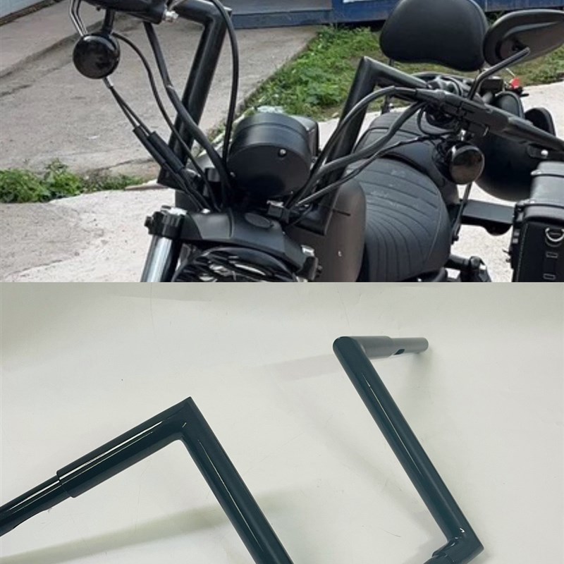 适用建设香帅65k0改装复古直角车把 香帅800硬汉改装高把配件