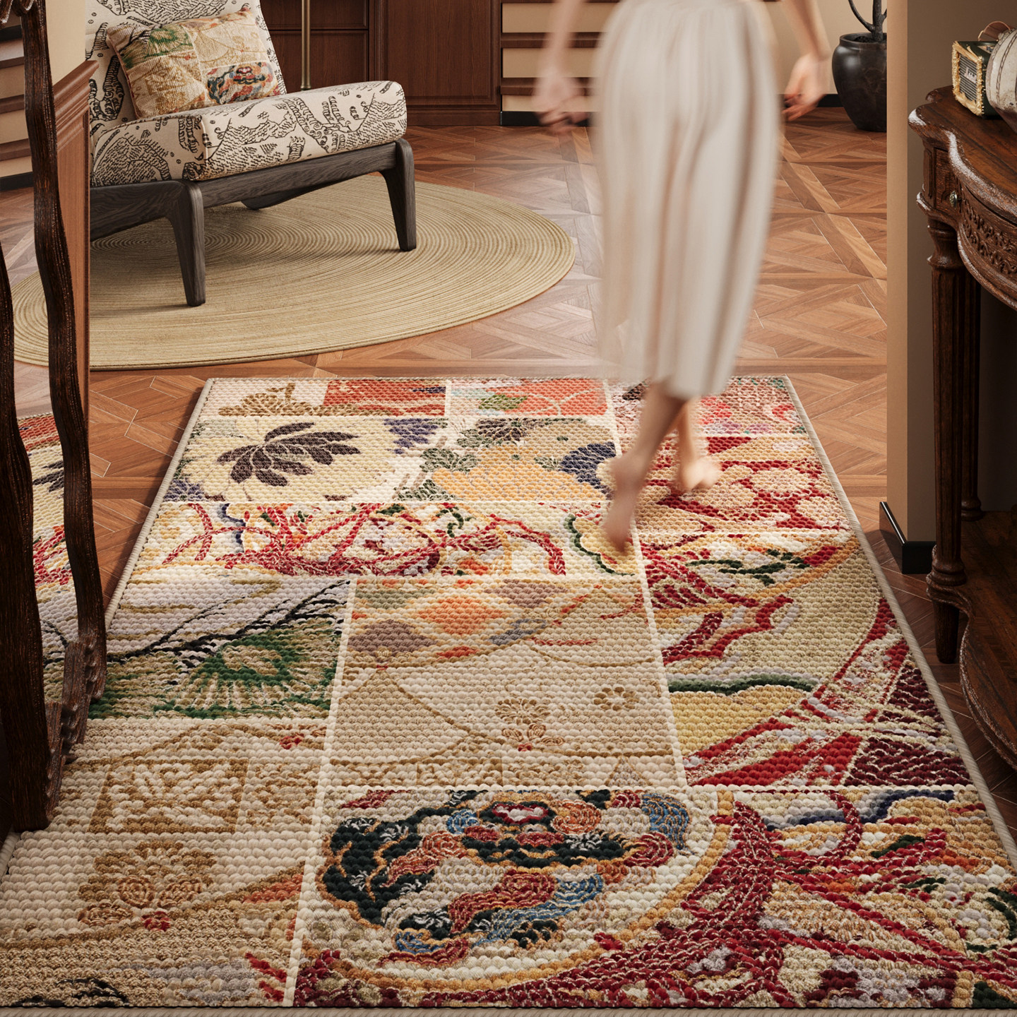 入户门地垫大颗粒门口地毯