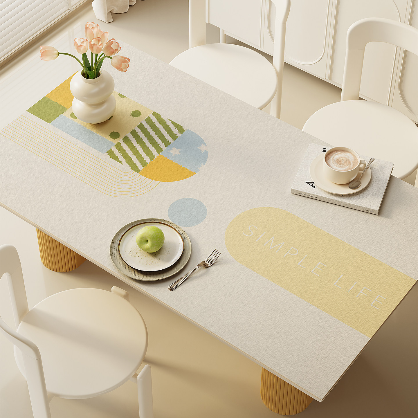 餐桌垫防水防油免洗可擦茶几防烫隔热桌布PVC家用耐脏书桌保护垫