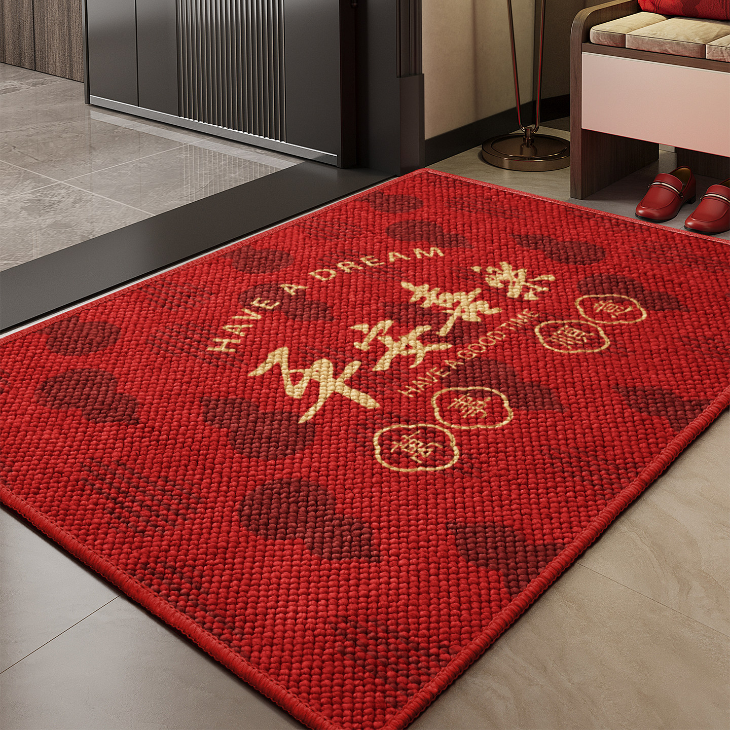 入户门地垫轻奢高级感玄关进门