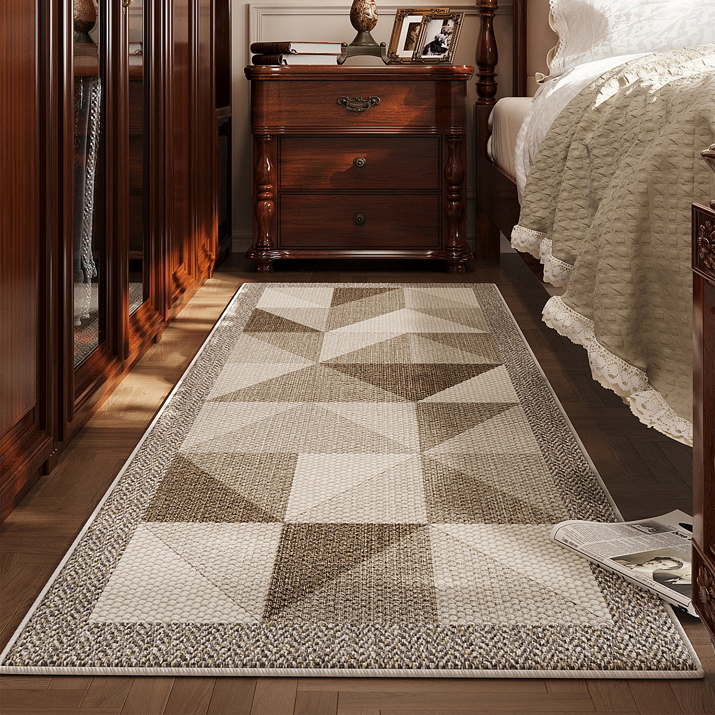 床头床尾无甲醛大颗粒地垫