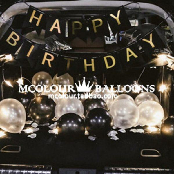 后备箱惊喜生日布置求婚告白气球布置女朋友生日礼物浪漫表白神器