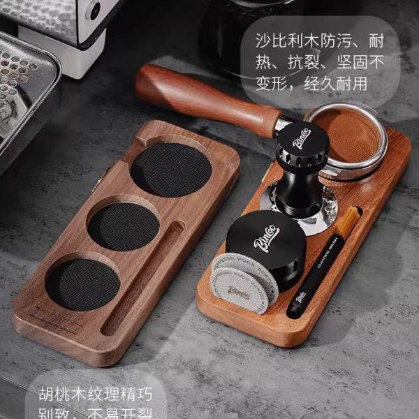 Bincoo咖啡压粉底座填压板胡桃木收纳布粉器毛刷二次分水网压粉器,餐饮具,配套器具,淘宝优惠券,粉丝福利购,淘宝优惠卷