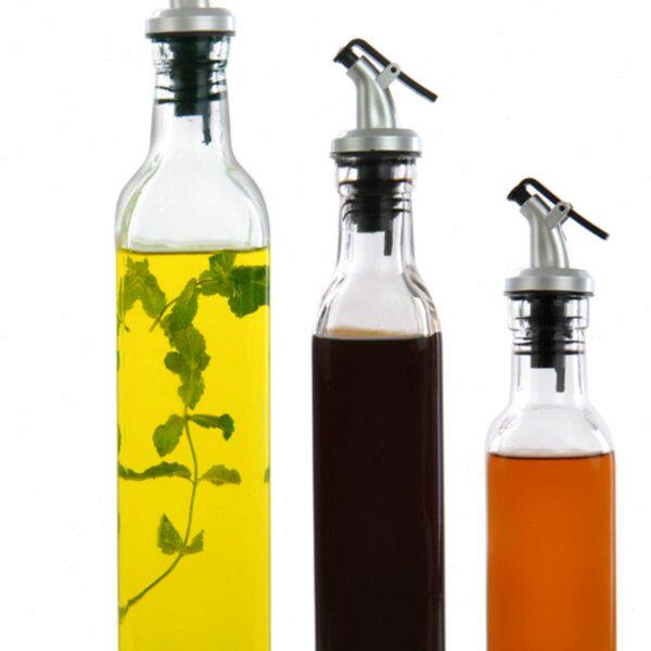 玻璃酱油瓶防漏厚醋瓶密封瓶调味瓶油壶方形透明欧式无铅厨房用品