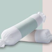 灯芯棉拼色系列 SPA糖果枕 自在之橙 美容院脚枕