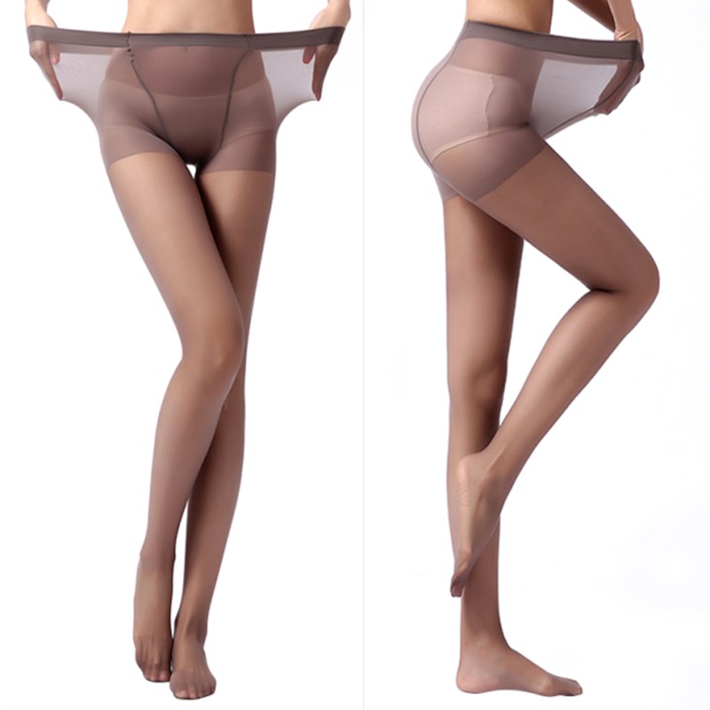 夏季超薄款加肥加大码女胖mm斜纹防勾丝丝袜加裆性感显瘦连裤袜子