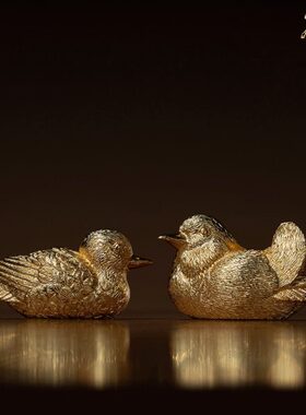 摆件爱情饰品全铜真金鎏镀摆件《让我们相信》铜工艺品