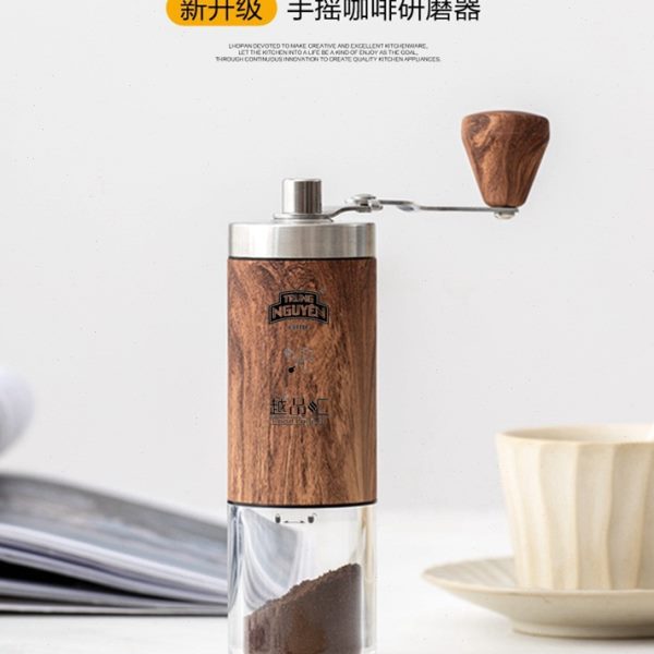 中原G7 不锈钢手动咖啡豆研磨机 家用手摇磨豆机 粉碎器小巧便携