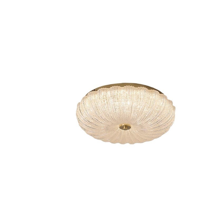 轻奢后现代主卧室灯高级感简约大气吸顶灯创意网红水晶贝壳书房灯