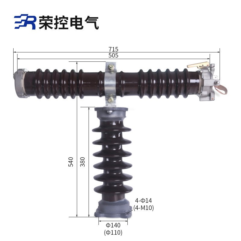 30KV高压限流熔断器RXWO-35/0.5-15A户外高压限流熔断器T型熔断器