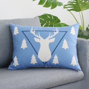 棉麻沙发抱枕靠垫大号客厅r长方形大靠背垫床头靠枕抱枕套40X60cm