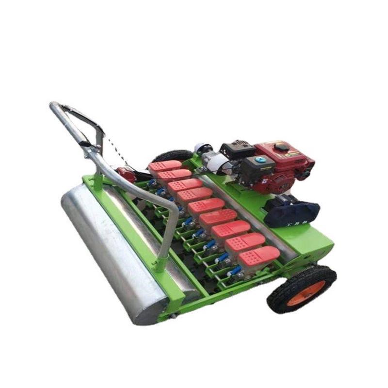自走式种菜机菜茼蒿菠菜u自走式播种机手推式汽油蔬菜播种机