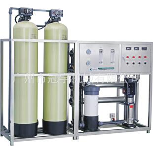 广州反渗透设备化妆品设备RO反渗透纯水PVC管500L水处理设备