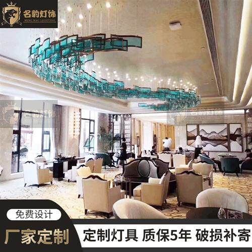 别墅大厅吊灯售楼部沙盘会所前台大型工程装饰水晶灯酒店大堂吊灯