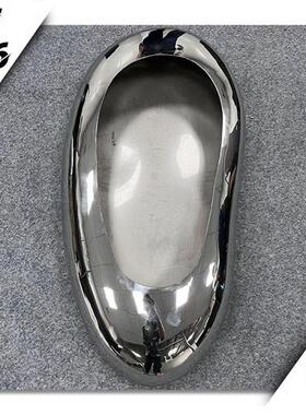 户外景观装饰创意现代金属水滴花槽定制不锈钢鹅卵石花瓶摆件雕塑