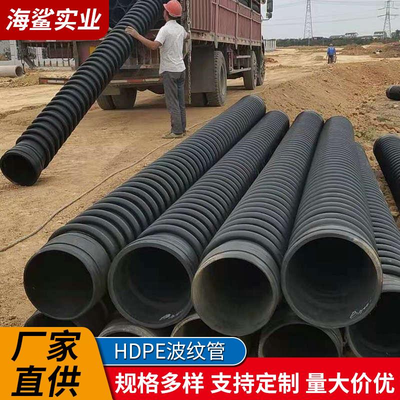 江西HDPE缠绕增强管B型SN8级电热熔连接市政排污管克拉管防水耐油