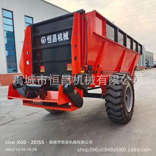 恒昌牌牵引式加重型新疆单横螺旋散粪车撒粪车干湿粪肥都可以撒