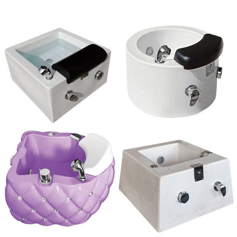 跨境多功能足浴盆七彩灯半圆形养生按摩沐足盆冲浪洗脚池厂家直销,美容美体仪器,电子美容仪（非器械）,淘宝优惠券,粉丝福利购,淘宝优惠卷