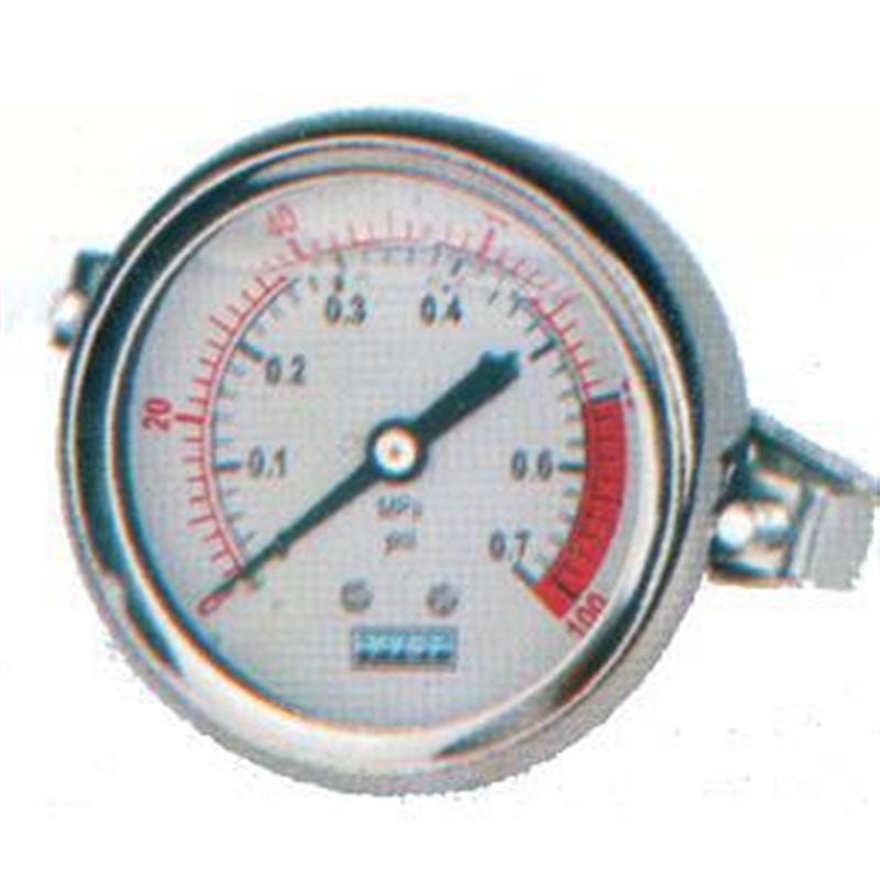 厂家供应耐震YYST水处理专用压力表 螺纹式不锈钢外壳压力表