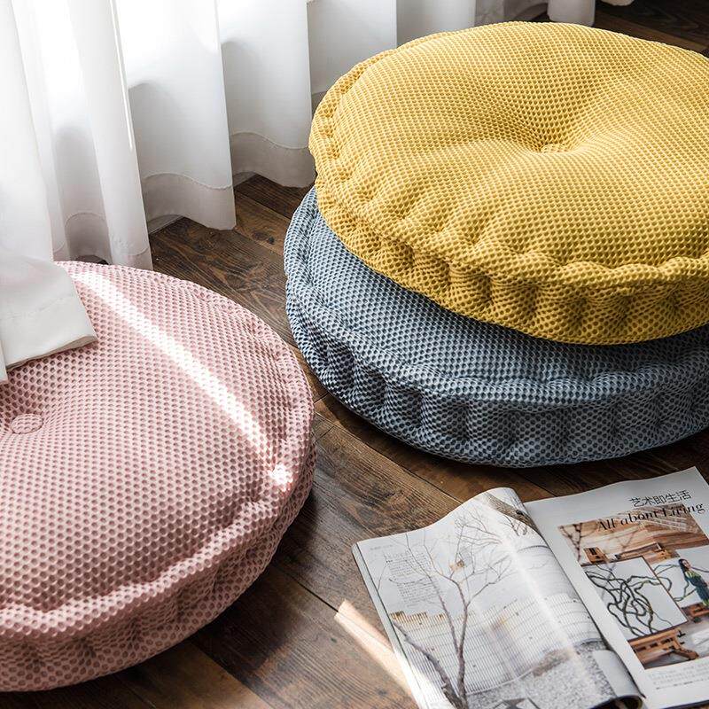 四季星网坐垫加大加厚蒲团垫餐椅垫榻榻米地板垫办公室坐垫